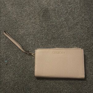 Michael Kors Beige Wristlet
